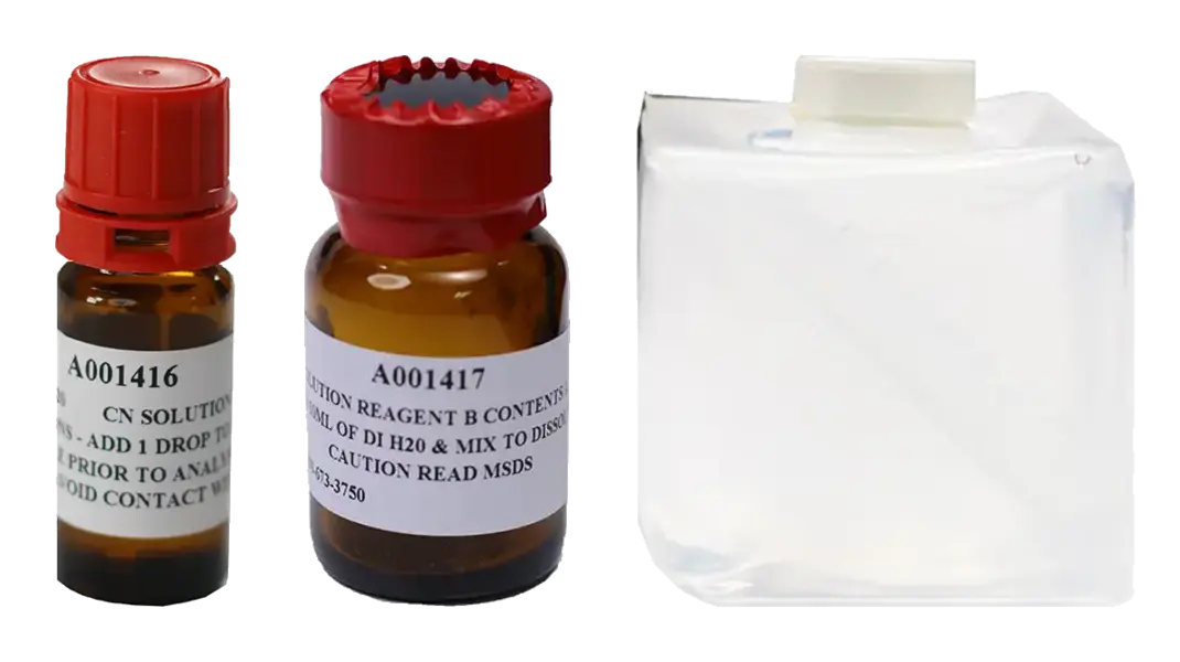 WAD Cyanide Calibration Standards — Reagent A, Reagent B, and 1L base reagent